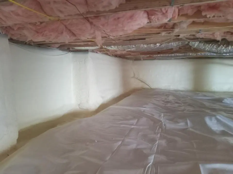 Crawl space encapsulation with closed-cell spray foam for Attic Insulation in College Park